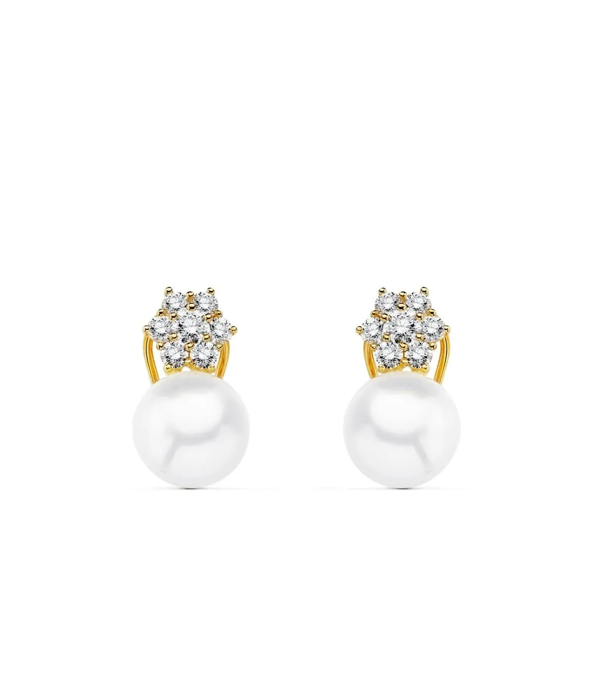 Boucles d'oreilles mariée Duchesse de Vendôme Or 18K Perle d'Australie