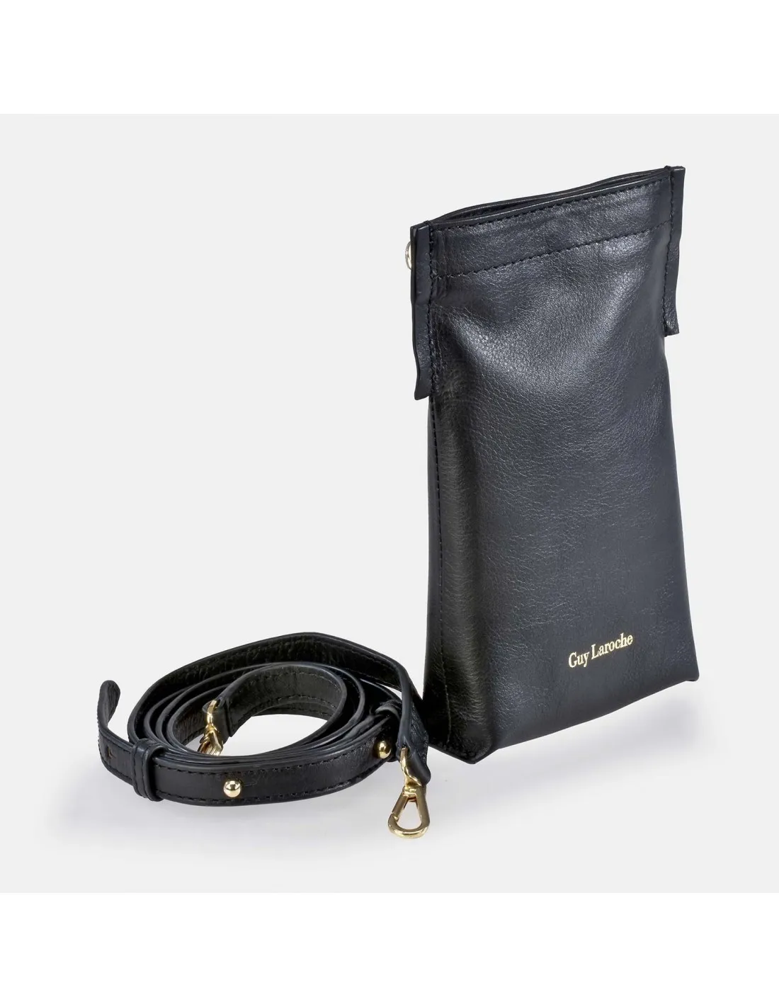 GUY LAROCHE Bolso para móvil en piel con bandolera ajustable para mujer