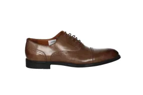 Ingles Piel Marron Pespuntes Piso Goma