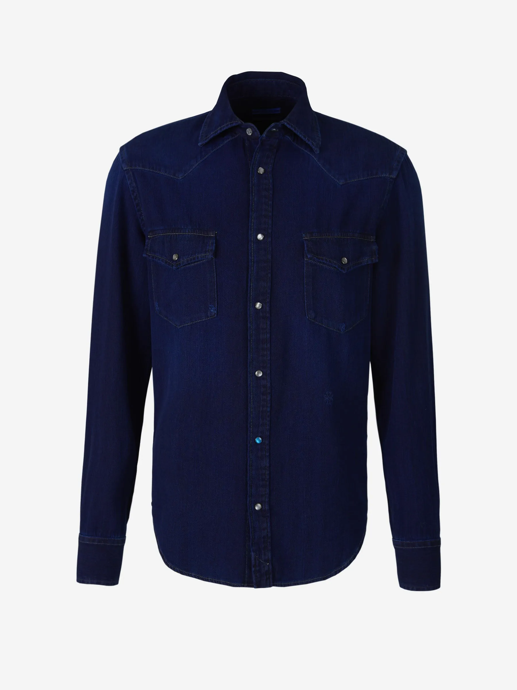 Jacob Cohën Camisa Denim Bolsillos