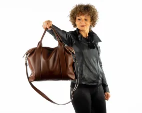 Lederhandtasche mit Handschlaufe.