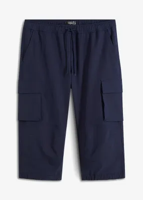 Pantalón funcional capri con corte normal Azul marino