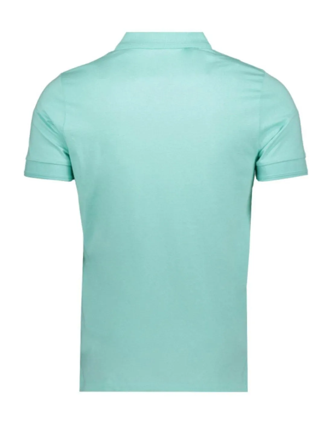 Polo Replay azul turquesa con logo manga corta para hombre