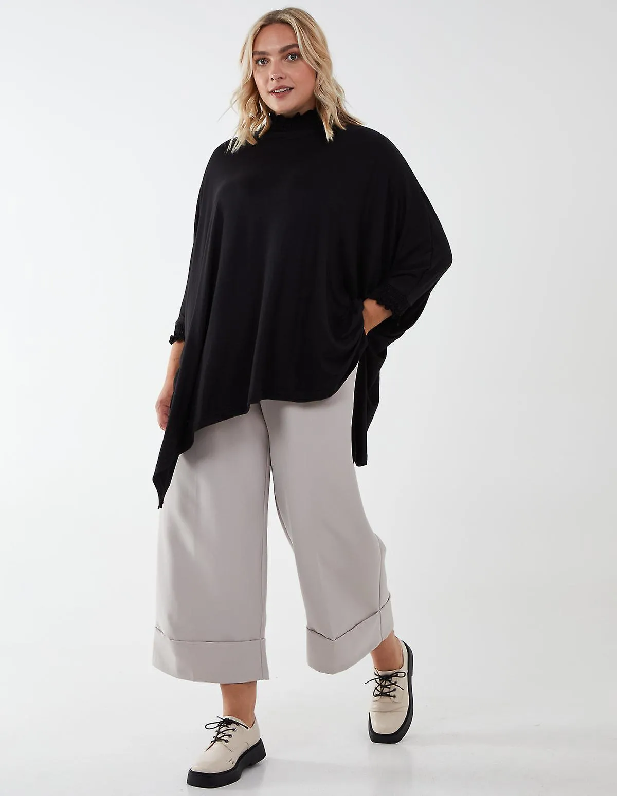 TIANNA  CURVE SHIRRING DETAIL ASYMMETRIC TOP2765