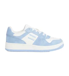 Zapatillas de Piel Retro Basket azul